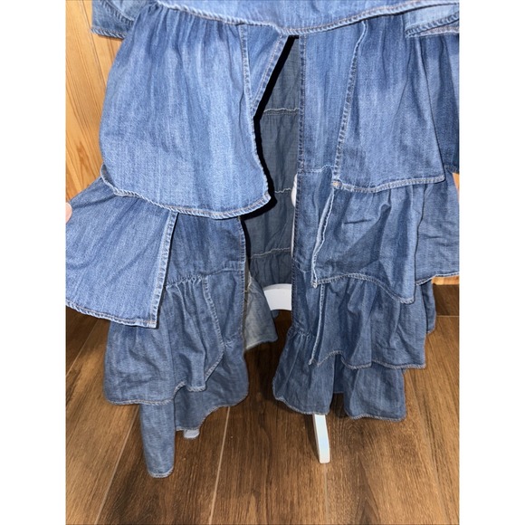 Designer Couture Collab Jacob Cohen Matthew Adam's Dolan Denim Maxi Dress Italy - Picture 6 of 13